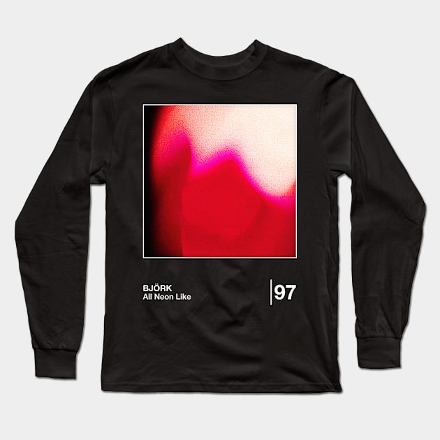 All Neon Like / Minimal Style Graphic Design Long Sleeve T-Shirt by saudade